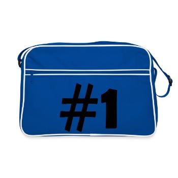 #1 - Sac Retro - bleu/blanc - Devant