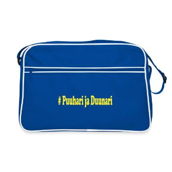#Puuhari et Duunari - Sac Retro - bleu/blanc - Devant