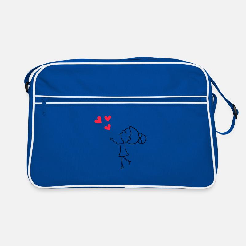 Madchen Liebe Herz Paar Liebe Retro Tasche