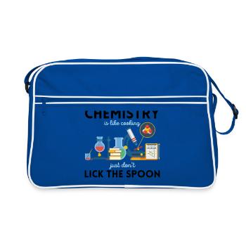 Chimie disant cadeau de laboratoire de chimie - Sac Retro - bleu/blanc - Devant