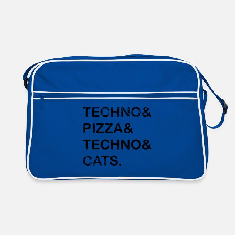Techno Pizza Techno Cat's Gift Retro Bag