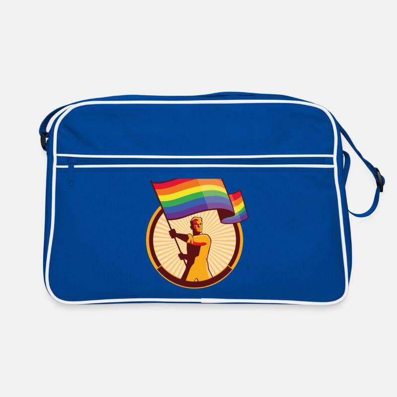 Lgbt pride gift Retro Bag