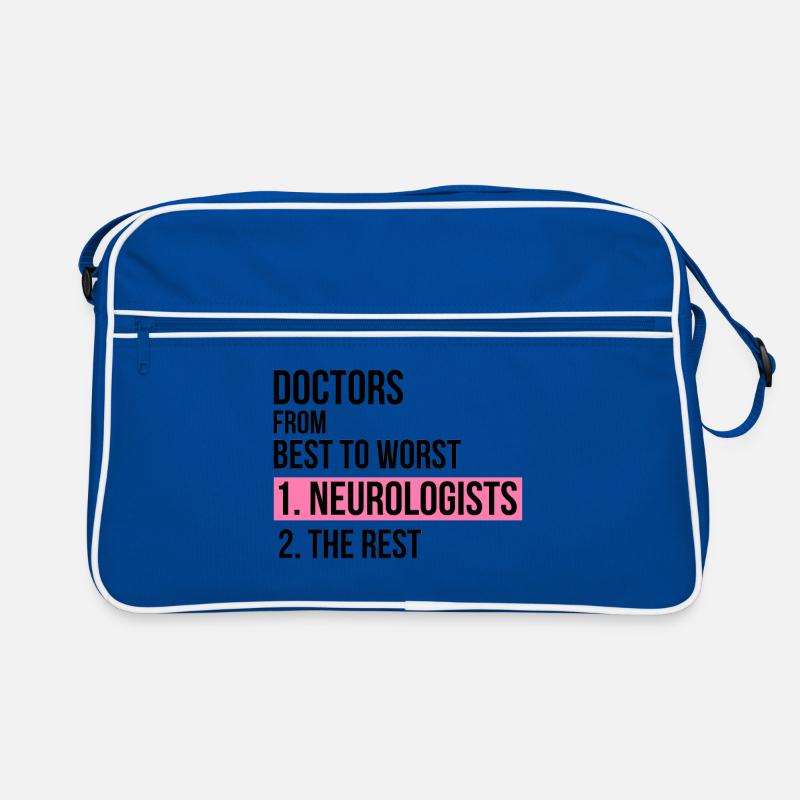 Doctors from best to worst Neurologists Geschenk Retro Tasche