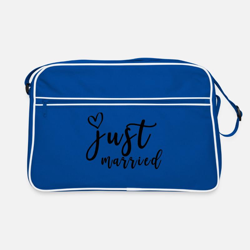 just married Geschenk Retro Tasche