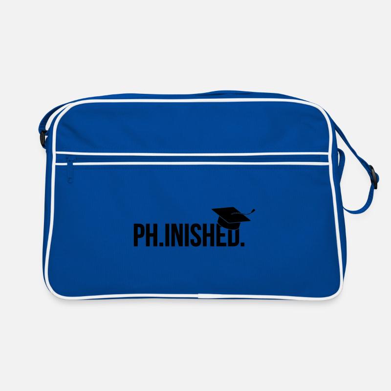 Phinished Finished Phd Final Cadeau Sac Retro