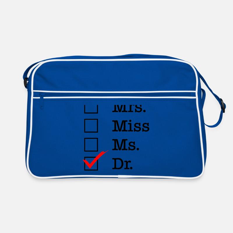 Mrs Miss Ms Dr Doktor phd Abschluss Geschenk Retro Tasche