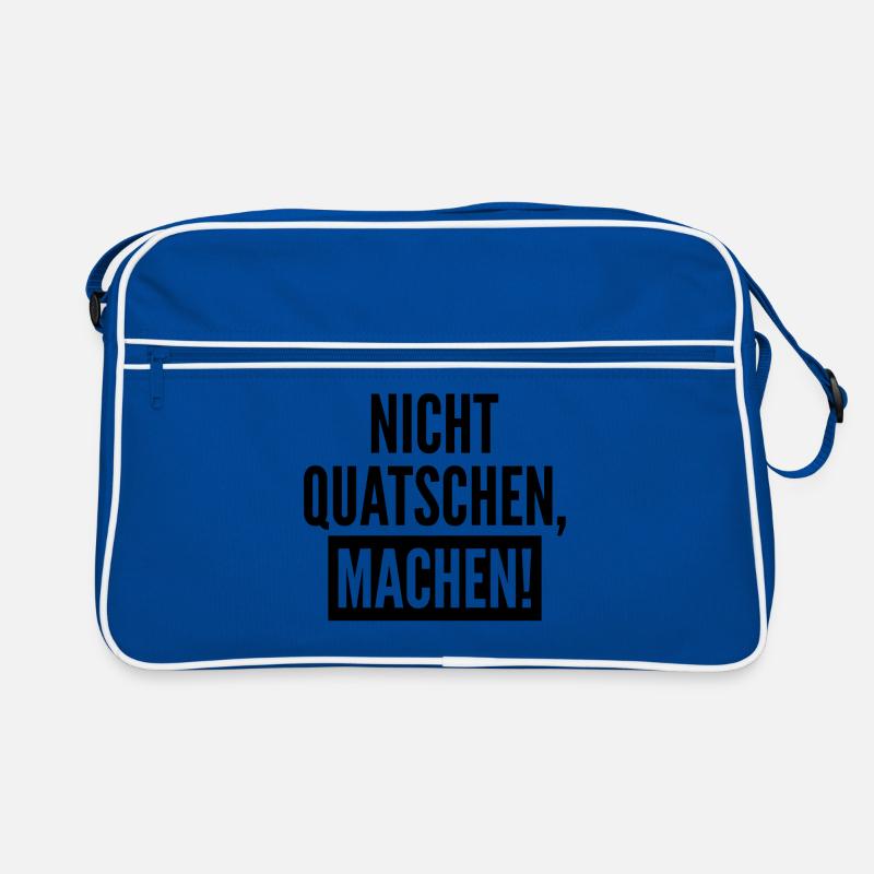 Nicht Quatschen Machen Geschenk Retro Tasche