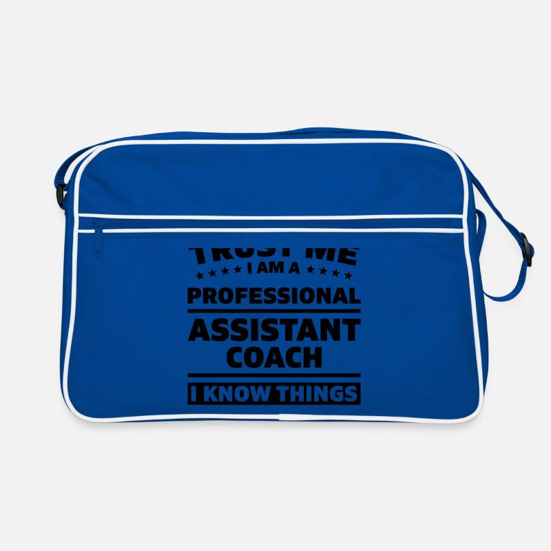Trust me i`m a Assistant Coach Geschenk Retro Tasche