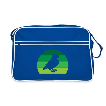 Puffin Puffins Lunde Puffin Vintage - Retro Bag - blue/white - Front