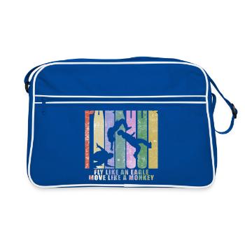 Parkour Freerunner - Sac Retro - bleu/blanc - Devant