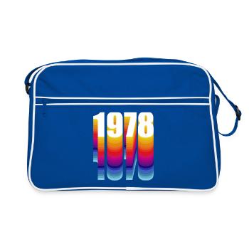 1978 année de naissance - Sac Retro - bleu/blanc - Devant