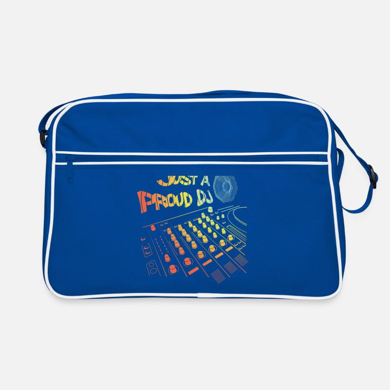 Just a proud DJ Disco Disc Jockey Pulse Techno Retro Bag