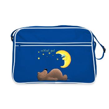 Doux ours - Sac Retro - bleu/blanc - Devant