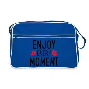 Des phrases drôles - Sac Retro - bleu/blanc - Devant