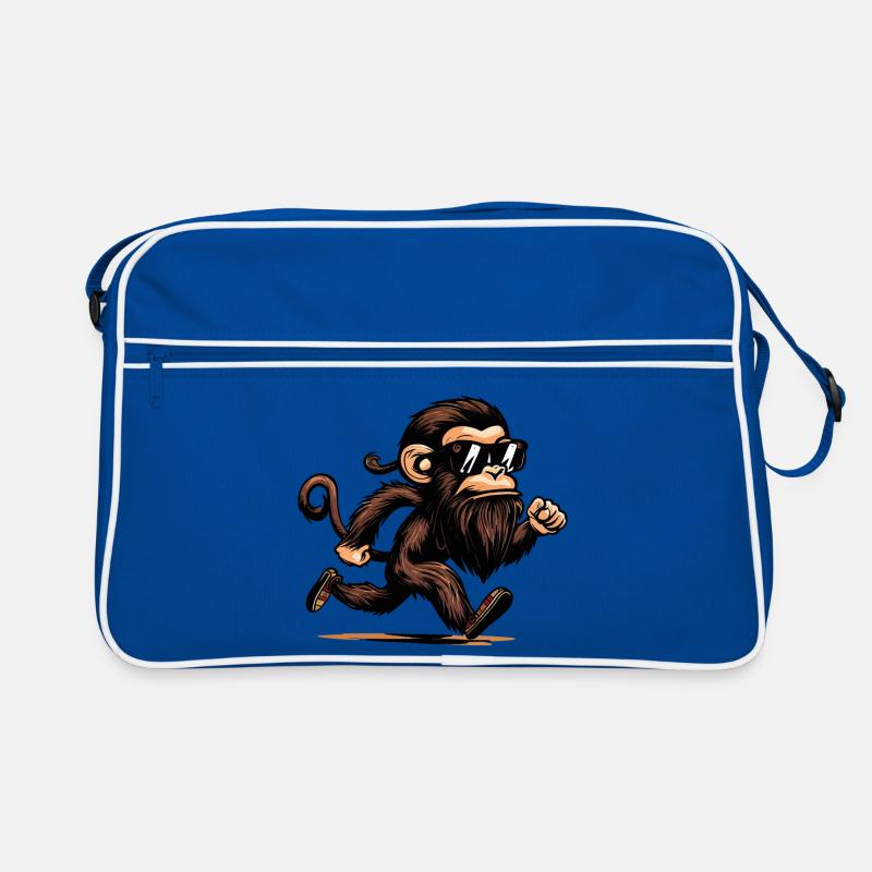 Singe en cours d’exécution Sac Retro