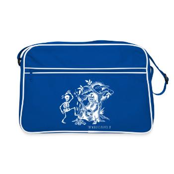 De la musique, des squelettes et une pincée d’apocalypse / Invert - Sac Retro - bleu/blanc - Devant