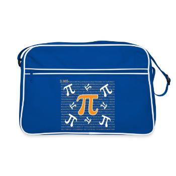 Pi Day - Happy Pi Day - Retro Bag - blue/white - Front