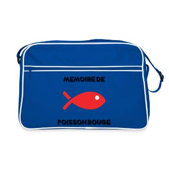 POISSON. MEMOIRE - Sac Retro - bleu/blanc - Devant
