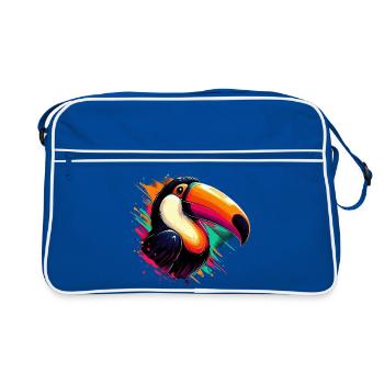 Toucan - Retro Bag - blue/white - Front