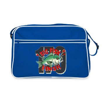 darts big fish Finish Checkout - Retro Bag - blue/white - Front
