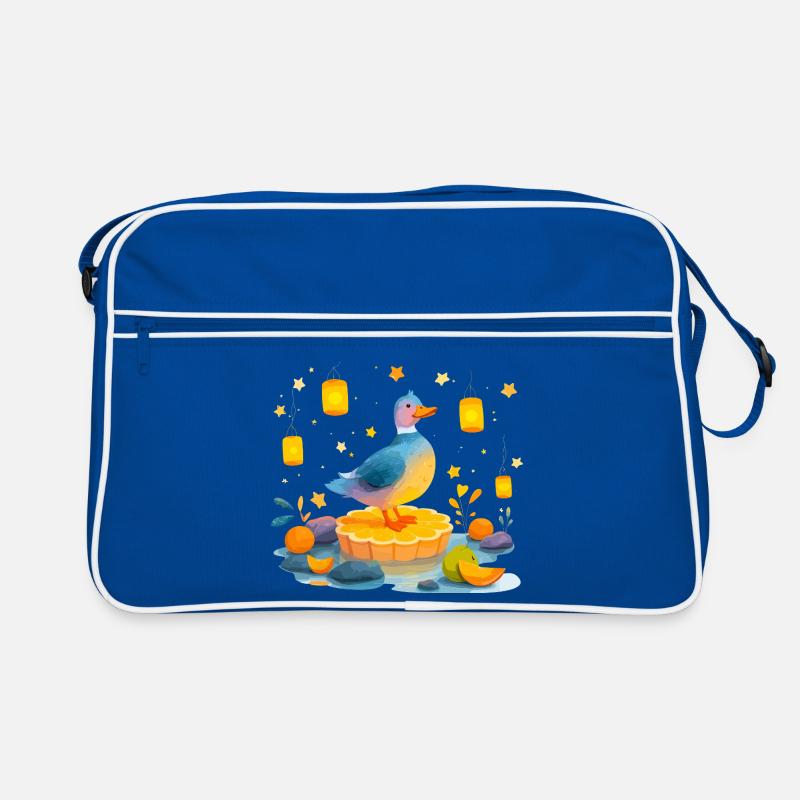 Duck on citrus slice Retro Bag