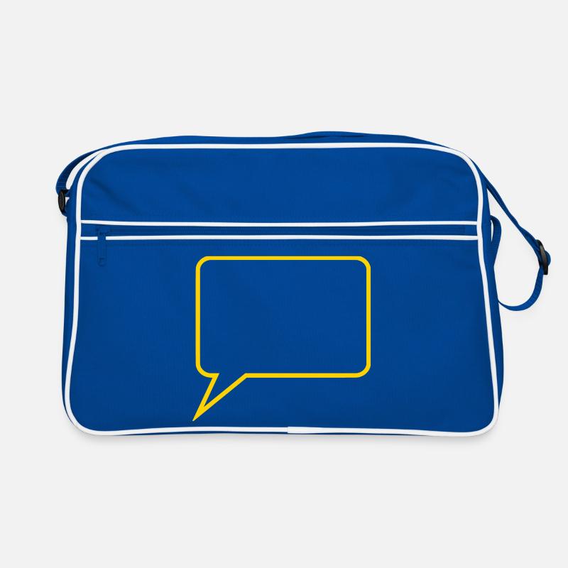 Personalize your own speech bubble comic Retro Bag