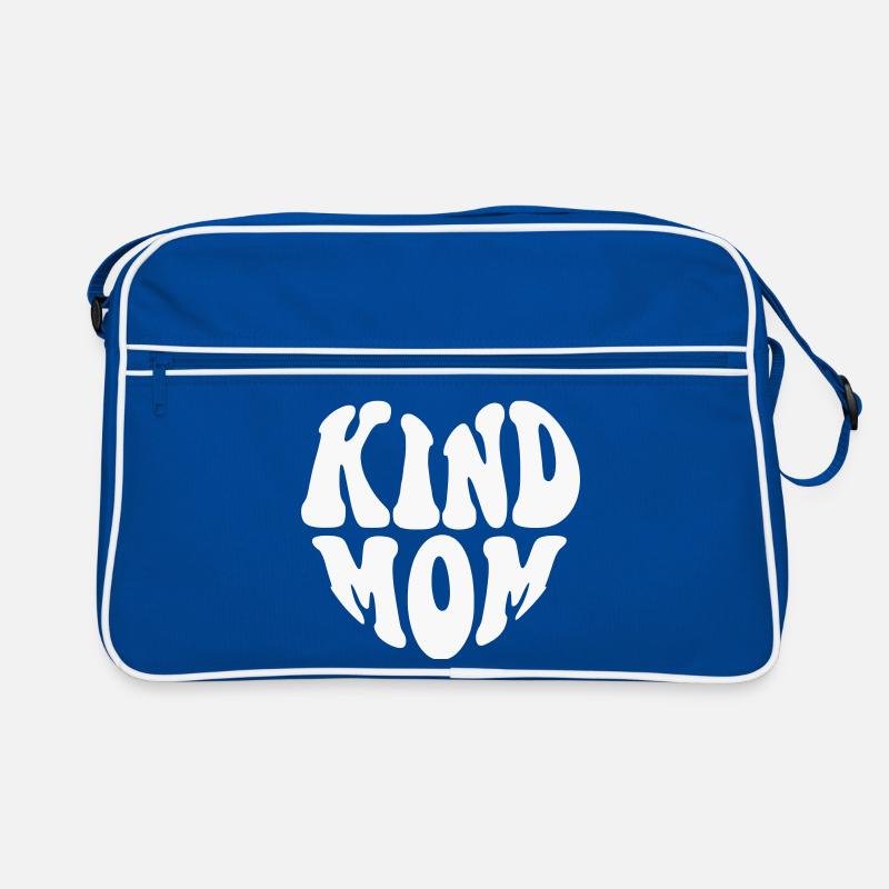 Kind Mom Heart Logo – Anpassbare Farbe Retro Tasche