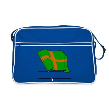 Coutume du drapeau de marche de Nimègue - Sac Retro - bleu/blanc - Devant