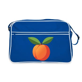Déguisement de déguisement d’abricot Carnaval de fruits - Sac Retro - bleu/blanc - Devant