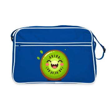 Conception du sourire kiwi - Sac Retro - bleu/blanc - Devant