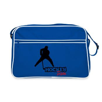 Hockey Team - Retro Tasche - Blau/Weiß - Vorne