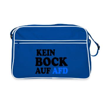 Pas de désir pour l’AfD - Sac Retro - bleu/blanc - Devant