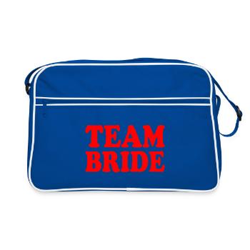 Équipe de la mariée - Sac Retro - bleu/blanc - Devant
