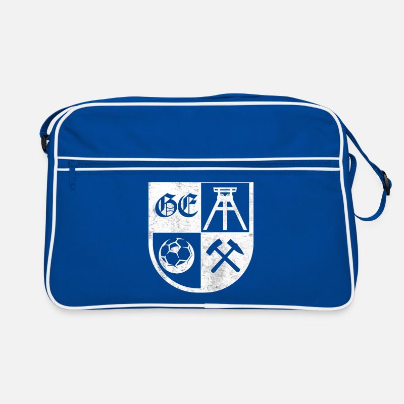 Gelsenkirchen Wappen - Retro Tasche - Blau/Weiß