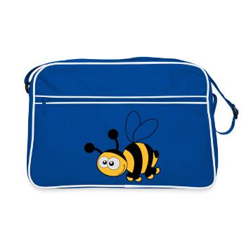 Bee - Bee - Miel - Sac Retro - bleu/blanc - Devant
