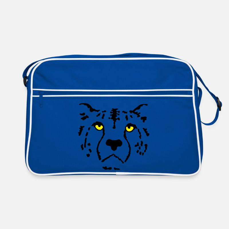 cheetah - Retro Bag - blue/white