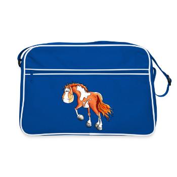 Pinto - Western Horse - Retro Bag - blue/white - Front