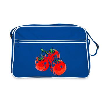 tomato - Retro Bag - blue/white - Front