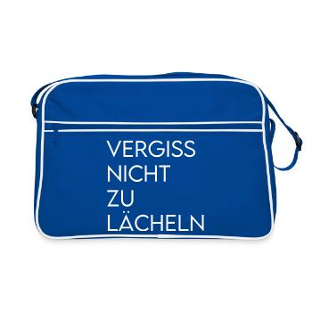 Change is feminine! - - Retro Bag - blue/white - Front