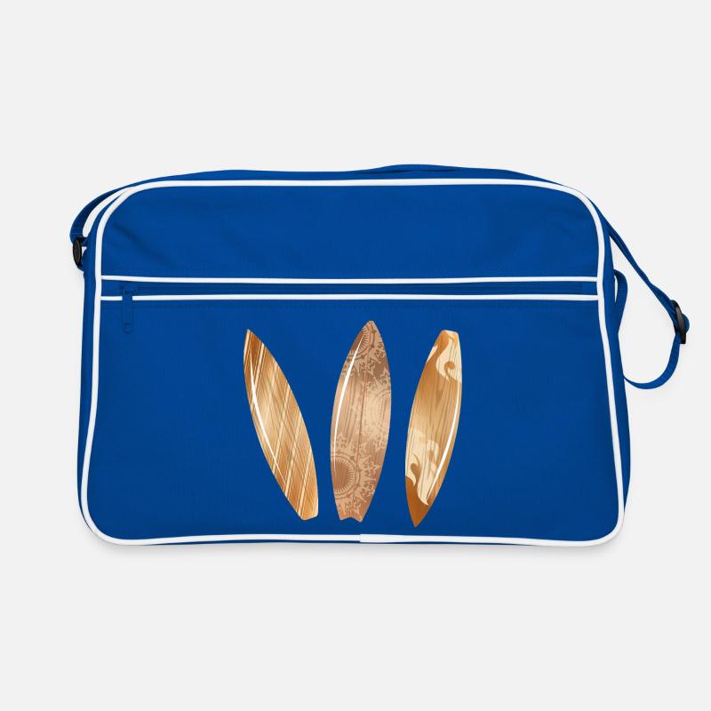 Planches de surf aspect bois dans un style rétro Sac Retro