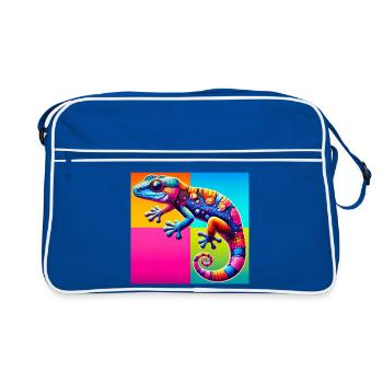 Gecko - Retro Bag - blue/white - Front