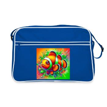Clownfish - Retro Bag - blue/white - Front