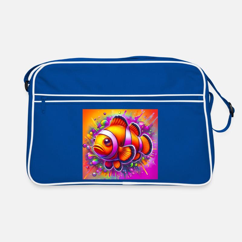Clownfisch Retro Tasche