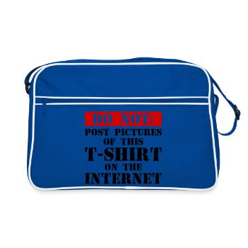 Ne pas Internet – Nerd, médias sociaux et plaisir geek - Sac Retro - bleu/blanc - Devant