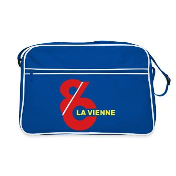 Vienne 86 logo - Retro Bag - blue/white - Front