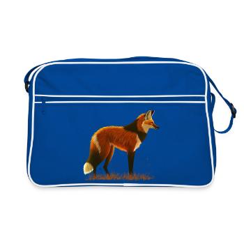 Maned wolf - Retro Bag - blue/white - Front
