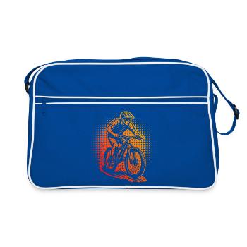 Un incontournable pour le vrai VTT - Sac Retro - bleu/blanc - Devant