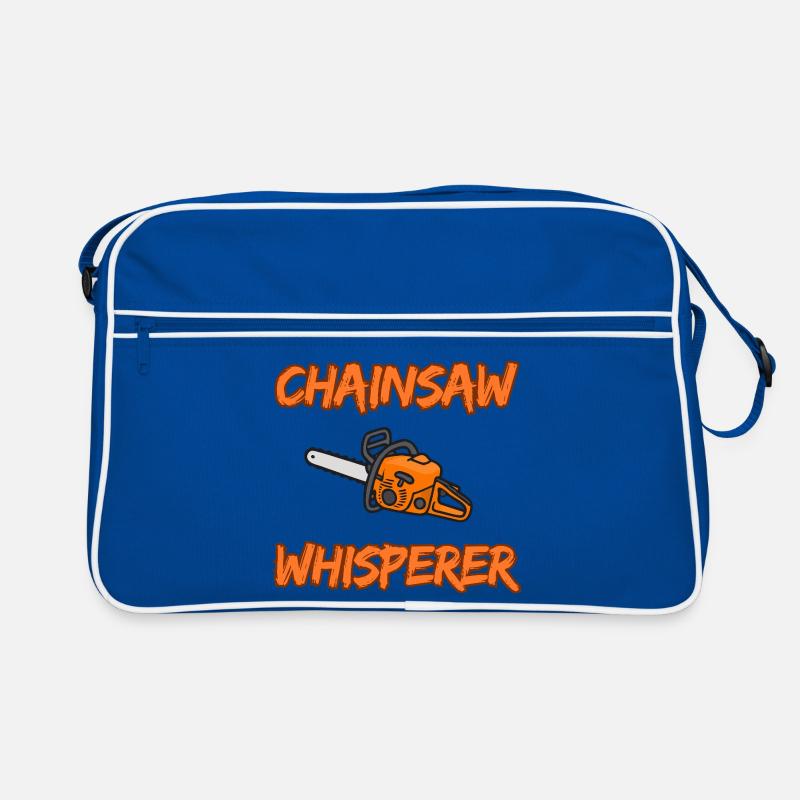 Whisperer à la tronçonneuse - Conception drôle de bûcheron Sac Retro