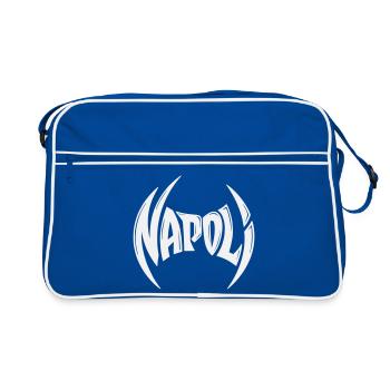 Napoli Crest Typography - Retro Bag - blue/white - Front