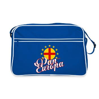 Pan-Europa Retro Script - Retro Bag - blue/white - Front